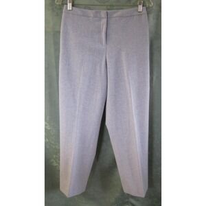 Saks Fifth Ave REAL CLOTHES Pants Size 8P 8 Petite Blue Wool Cashmere Blend